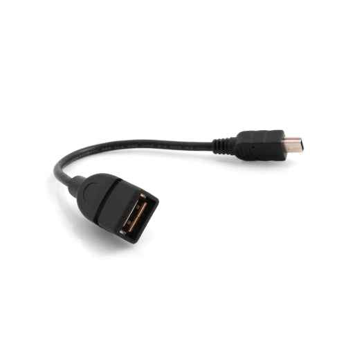 System-S Mini USB male zu USB A 2.0 female Daten- Ladekabel Adapter Kabel Verlängerung 10 cm - DREIKS
