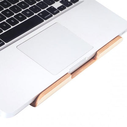 SAMDI real wood universal notebook stand laptop netbook stand holder wooden ergonomic in brown for MacBook MacBook Air iPad pro