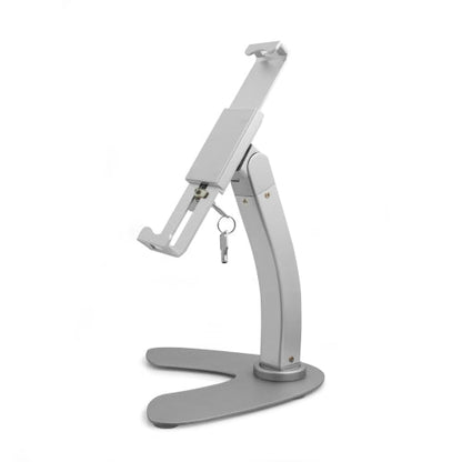 Universal Abschließbarer Aluminium Präsentations Messe Ständer Stand Mount Tisch Halterung 360° Grad rotierbar für Tablet PC´s von 7- 10 Zoll | System-S