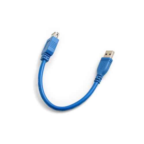 SYSTEM-S USB 3.0 Typ A (male) auf USB 3.0 Typ A (female) Ladekabel Datenkabel Verlängerungskabel 30 cm - DREIKS