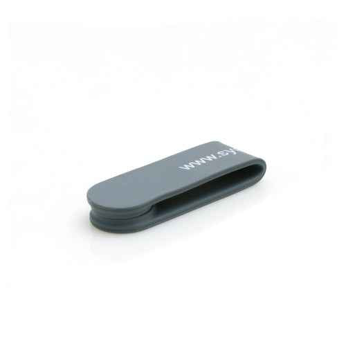 System-S Magnet Clip Kabelbinder Kabelclip für Kopfhörer Kabel Earphones in Grau - DREIKS