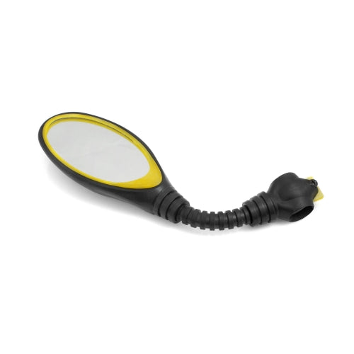 System-S bicycle mirror rear view mirror with gooseneck in black
