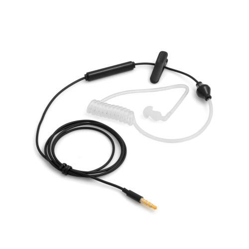 SYSTEM-S One-ear anti-radiation headset headphones with sound tube smartphone mobile phone tablet PC black