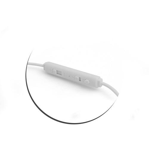 SYSTEM-S One-Ear Anti-Radiation Headset Headphones with Sound Tube White