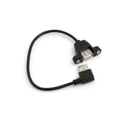 System-S 90° Grad Winkel rechtsgewinkelt USB A (male) auf USB A (female) Panel Mount Stecker Kabel Verlängerungskabel - DREIKS