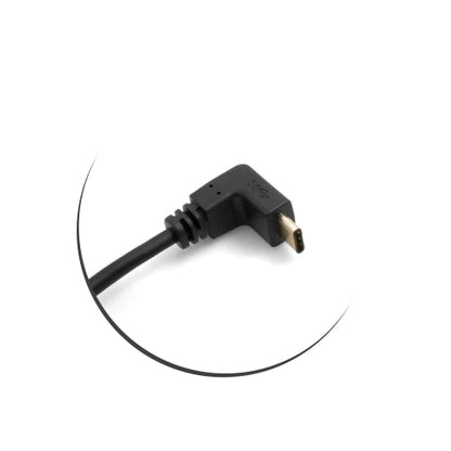 SYSTEM-S USB 3.1 Typ C Kabel aufwärts und abwärts gewinkelt Winkel zu USB 3.0 Typ A 90° rechts gewinkelt Datenkabel Ladekabel 98 cm - DREIKS