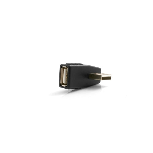 SYSTEM-S USB Typ A Buchse auf USB Typ A Stecker 90° Rechts Gewinkelt Winkelstecker Adapter - DREIKS
