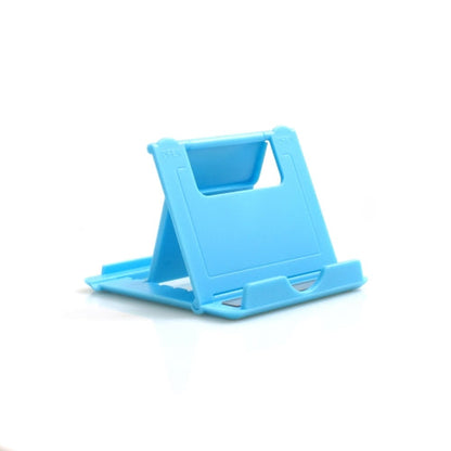 SYSTEM-S Universal Stand Holder Folding Stand Base Tablet Table Mount 6 Levels Tilt Adjustable 60-75° for Tablet PC Smartphone and other Devices in Blue