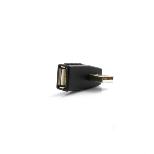 SYSTEM-S USB Typ A Buchse auf USB Typ A Stecker 90° Links Gewinkelt Winkelstecker Adapter - DREIKS