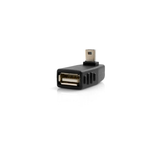 SYSTEM-S USB Typ A Buchse auf  Mini USB Stecker 90° Aufwärts Winkel gewinkelt Winkelstecker Adapter - DREIKS