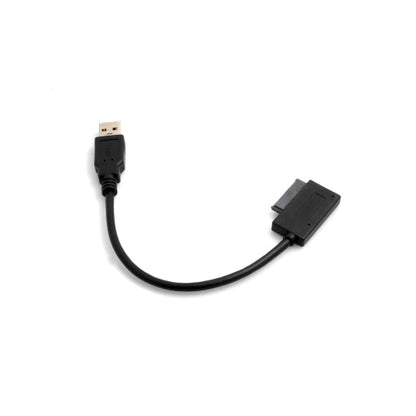 SYSTEM-S USB Typ A 3.0 (male) auf 7 + 6 13pin Slimline SATA Laptop CD/DVD ROM Optisches Laufwerk Kabel - DREIKS