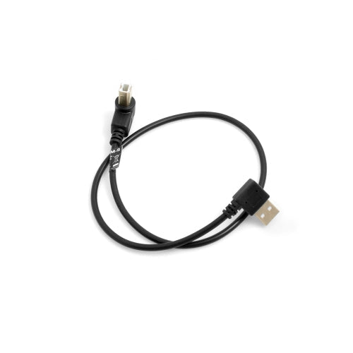 SYSTEM-S USB A (male)90° Grad rechts gewinkelt zu USB Typ B (male) 90° rechts gewinkelt Kabel 50 cm - DREIKS