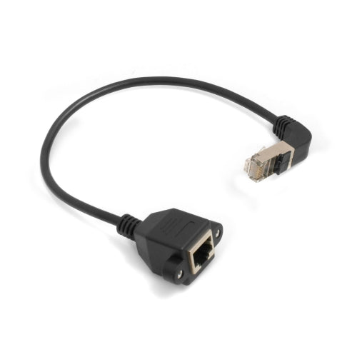 System-S Ethernet Netzwerkabel RJ45 Abwärtswinkel auf RJ45 Buchse Panel Mount 8p8c FTP STP Utp Cat 5e 29cm - DREIKS