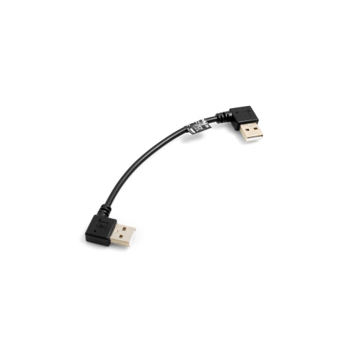 SYSTEM-S USB 2.0 Typ A rechts gewinkelt auf USB 2.0 Typ A links gewinkelt Ladekabel Datenkabel Verlängerungskabel 15 cm - DREIKS