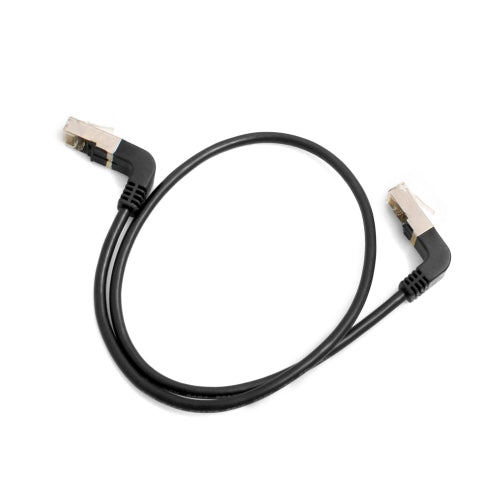 Ethernet Netzwerkabel RJ45 auf RJ45 Aufwärtswinkel 8P8C FTP STP UTP Cat 5e 50cm | System-S
