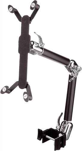 System-S Universal Schwanenhals Tisch Halterung Halter 2-Gelenkiger Haltearm für Tablet Pc's eBook Reader in Schwarz - DREIKS