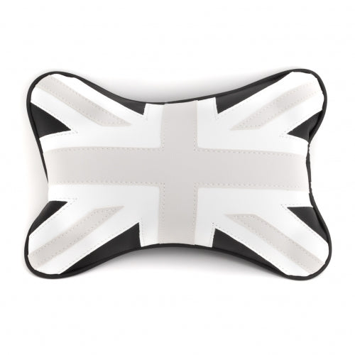 SYSTEM-S KFZ Auto Head Pillow Neck Pillow Cushion Headrest United Kingdom Style Artificial Leather