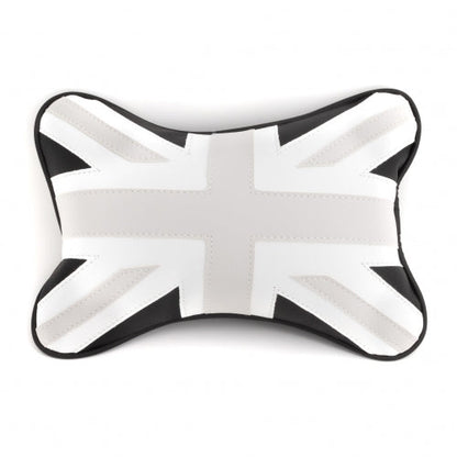 SYSTEM-S KFZ Auto Head Pillow Neck Pillow Cushion Headrest United Kingdom Style Artificial Leather