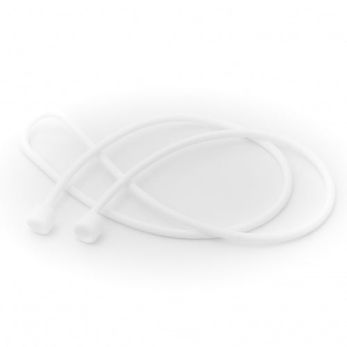 System-S 5x Silikon Halteband Holder für AirPods Kopfhörer in Weiß - DREIKS