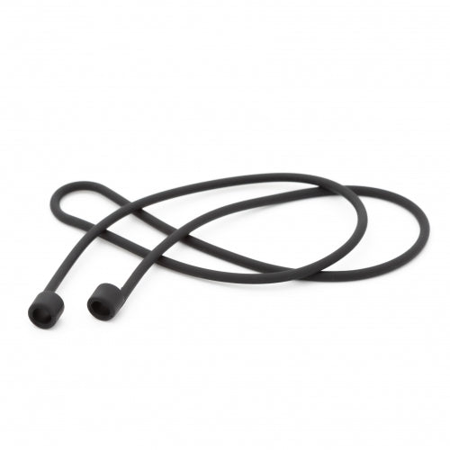 System-S 5x Silikon Halteband Holder für AirPods Kopfhörer in Schwarz - DREIKS