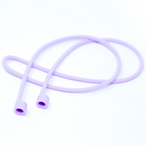 System-S 1x Silikon Halteband Holder für AirPods Kopfhörer in Lila - DREIKS