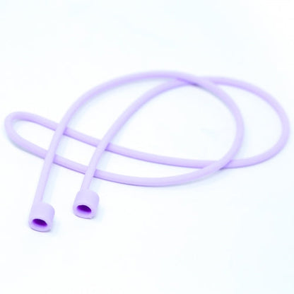 System-S 1x Silikon Halteband Holder für AirPods Kopfhörer in Lila - DREIKS