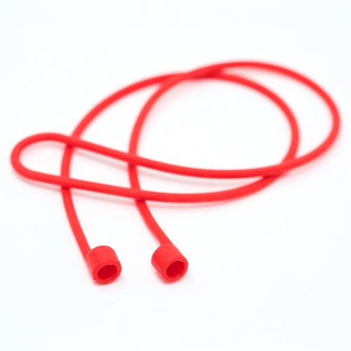 System-S 2x Silikon Halteband Holder für AirPods Kopfhörer in Rot - DREIKS