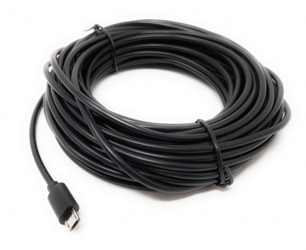 SYSTEM-S USB 2.0 Kabel 13 m Micro B Stecker zu Typ A Stecker in Schwarz - DREIKS