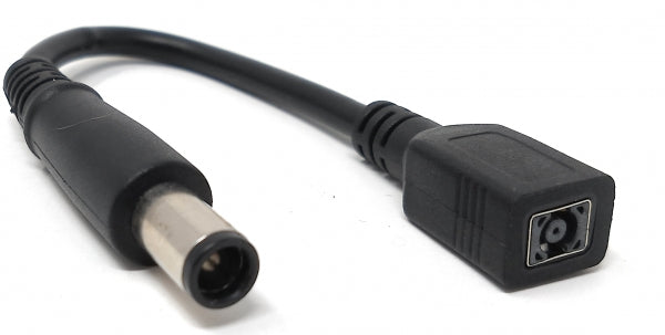 SYSTEM-S DC 20 V Kabel 7,5 cm 7,4 x 5,0 mm Buchse zu 4,5 x 3,0 mm Stecker Schwarz - DREIKS