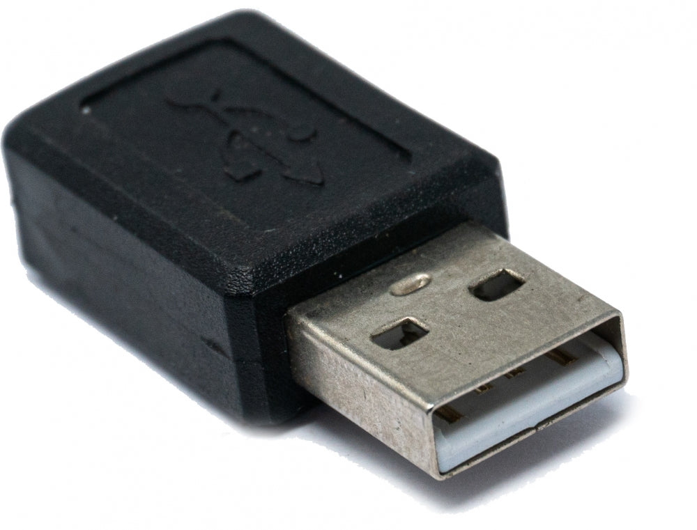 SYSTEM-S USB 2.0 Adapter Type A Male to Mini Female Cable in Black