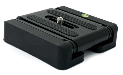 System-S tripod attachment with 1/4 thread mount adjustable with spirit level for DSLR camera 