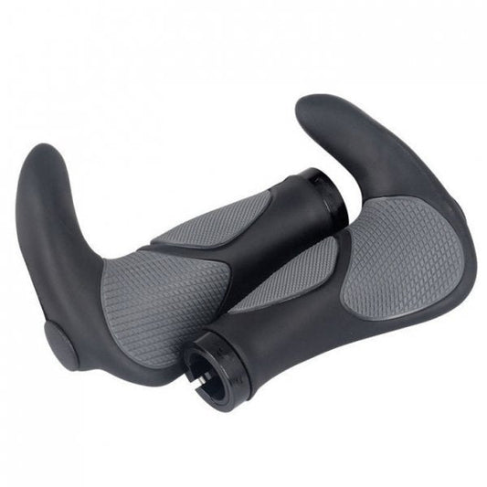 Fahrrad Griff 2x ergonomisch mit Doppel Lock in Schwarz | System-S