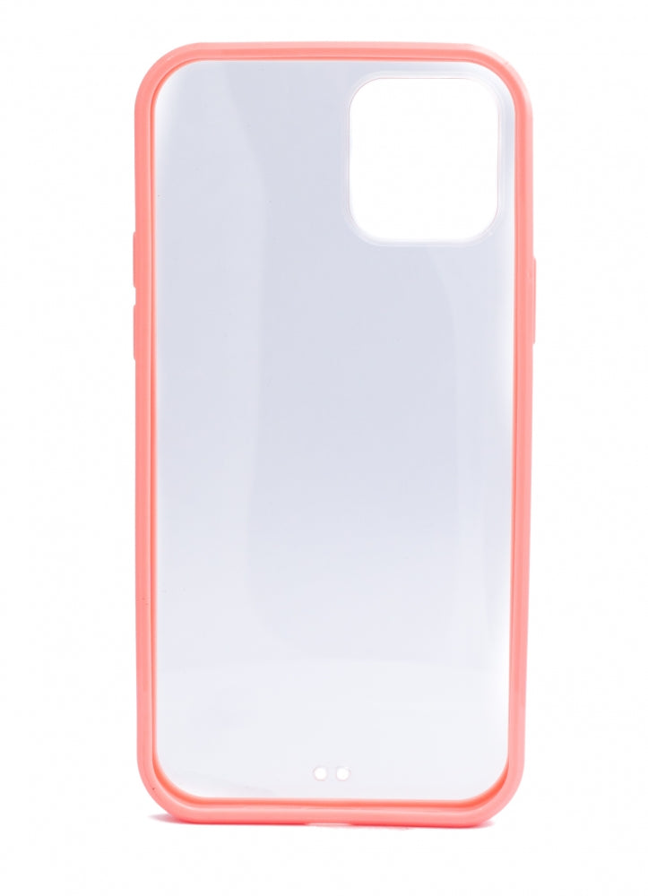 SYSTEM-S Schutzhülle aus Silikon in Pink Transparent Hülle kompatibel mit iPhone 12 Pro - DREIKS