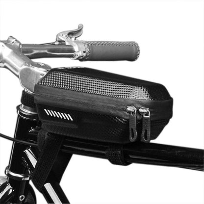 SYSTEM-S Fahrrad Sattel Tasche Halterung Befestigung spritzwasserfest in Schwarz - DREIKS