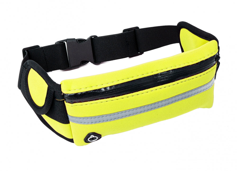 SYSTEM-S Tasche Gürteltasche Bauchtasche mit Flaschenhalter in Neon Gelb - DREIKS
