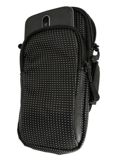 SYSTEM-S Bag Protective Bag Arm Bag Outdoor Jogging Black for Smartphone MP3 Player