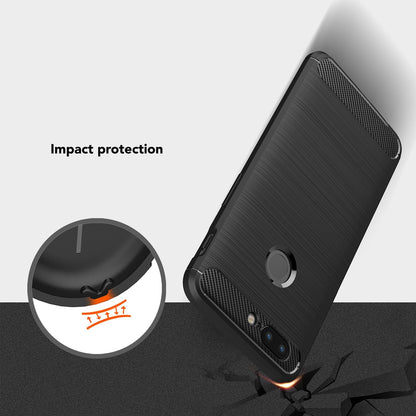 NALIA Silikonhülle für OnePlus 5T – Rutschfest & Matt – VORTEX (Gebürstete Optik & Carbon Design) – Marke aus Berlin