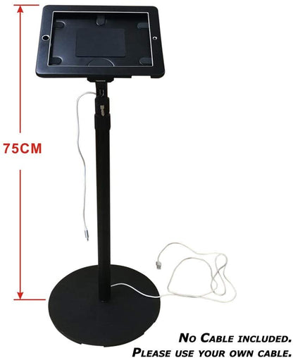 Boden Ständer 1,5 m 360° Halterung abschließbar für iPad Pro 12.9 (2015, 2017) A1670 A1671 A1584 A1652 | System-S