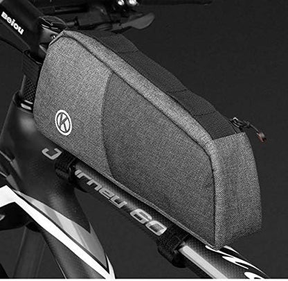SYSTEM-S Fahrrad Tasche Befestigung in Schwarz Grau wasserfest für Lampe Fahrradpumpe - DREIKS