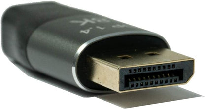 SYSTEM-S Mini Display Port Adapter 1.4 Stecker zu Display Port  Stecker in Schwarz - DREIKS