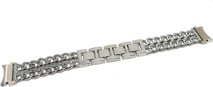 SYSTEM-S 20 mm metal strap for Samsung Galaxy Watch 4 Smartwatch in grey