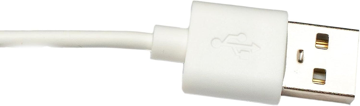 USB 2.0 Kabel 100 cm Ladekabel für Oppo Band 3 Pro 3 2 Smartwatch in Weiß | System-S