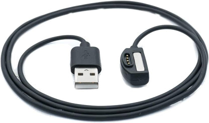 SYSTEM-S USB 2.0 Kabel in Schwarz Ladestation Ladekabel für Suunto 7 Smartwatch - DREIKS