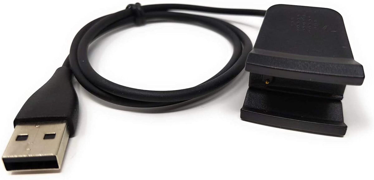System-S USB Ladekabel für Fitbit Alta HR V2 65763028, schwarz, 53 cm - DREIKS