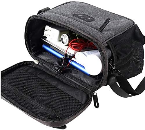SYSTEM-S Fahrrad Tasche Lenker Befestigung wasserfest mit Flaschenhalter in Schwarz - DREIKS