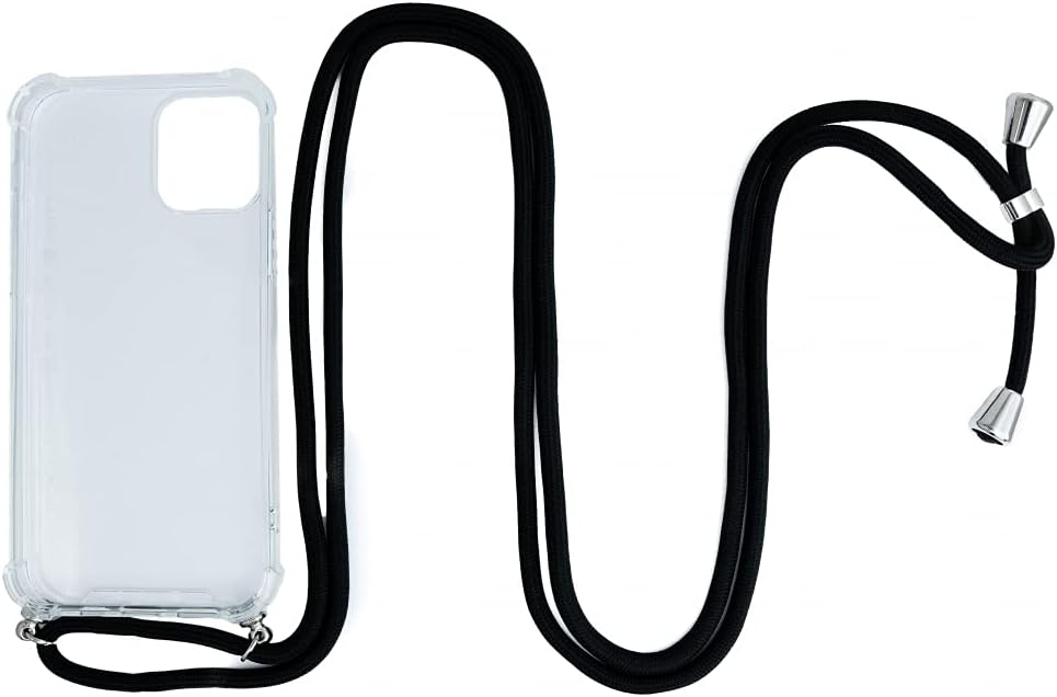 SYSTEM-S Hülle mit Band aus Silikon in transparent Schutzhülle kompatibel mit  iPhone 12 Mini - DREIKS