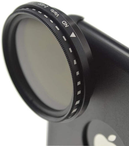 Vario Graufilter Neutraldichtefilter ND-Filter ND2-400 37mm Linse Objektiv für iPhone XR | System-S