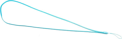 SYSTEM-S 5x Neck Strap Lanyard with Loop in Blue for Smartphone MP3 Player