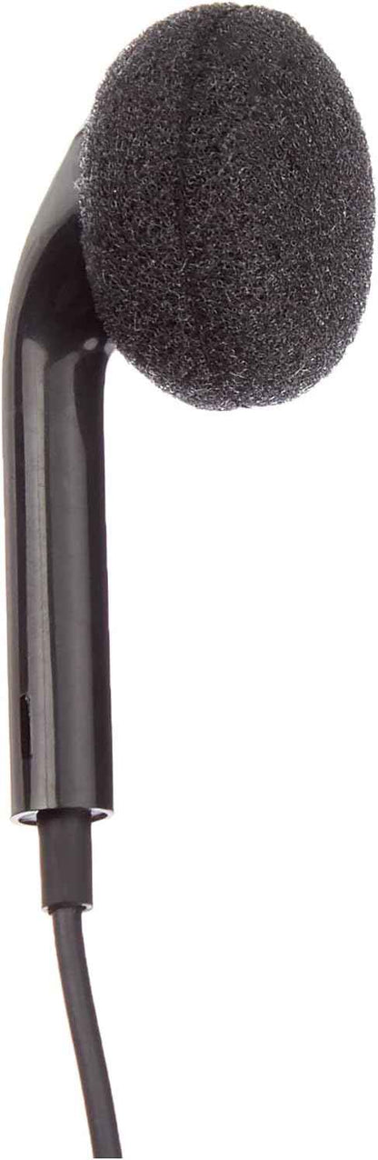 System-S Einohr Mono Headset Kopfhörer mit Fernbedienung für Smartphone Handy Tablet PC schwarz - DREIKS