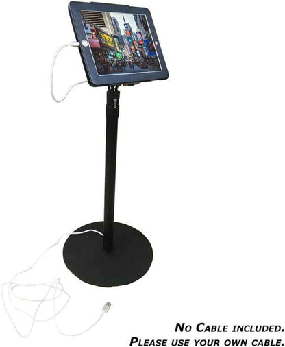 SYSTEM-S Abschliessbarer Boden Ständer Tablet Halterung für iPad Pro 12.9 Zoll (2018 2020 2021) - DREIKS